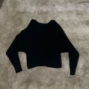 Women’s express xxs reversible black brand new cold shoulder sweater
